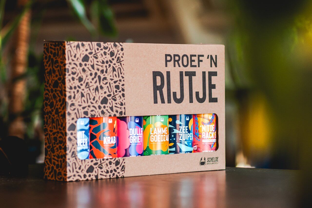 Proef n rijtje scheldebrouwerij giftpack zes bieren